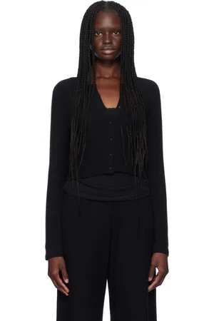 Leset Black Lauren Crop II Cardigan