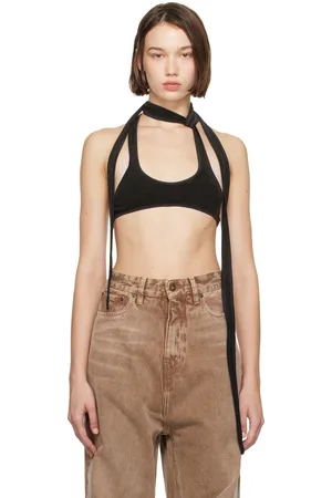 Y / PROJECT Black Multi-Scarf Bralette