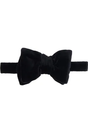 Tom Ford Black Compact Light Velvet Bow Tie