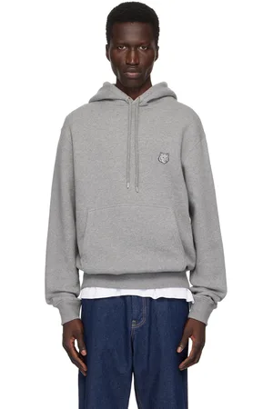 Maison Kitsuné Gray Bold Fox Head Hoodie