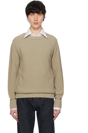 Moncler Beige Textured Cotton Sweater