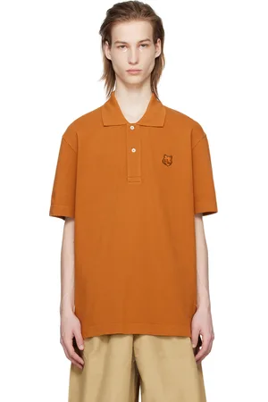 Maison Kitsuné Orange Bold Fox Head Polo