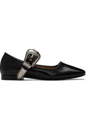 TOGA PULLA Black Mary Jane Ballerina Flats