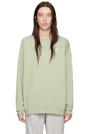 Nike Green Oversized French Terry Crewneck Sweatshirt