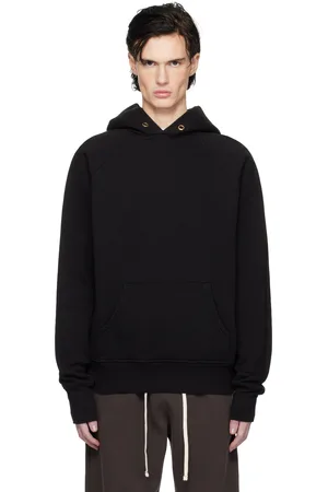 Les Tien Black Heavyweight Raglan Hoodie