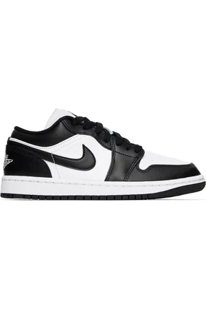 Nike White & Black Air Jordan 1 Low Sneakers