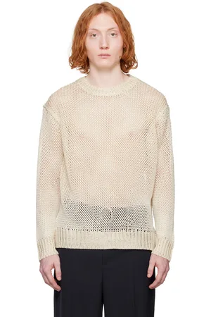 Jil Sander Off-White Crew-Neck Sweater