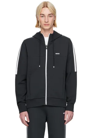HUGO BOSS Navy Zip Up Hoodie