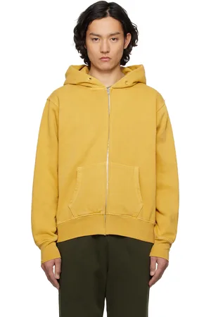 Les Tien Yellow Heavyweight Zip Hoodie