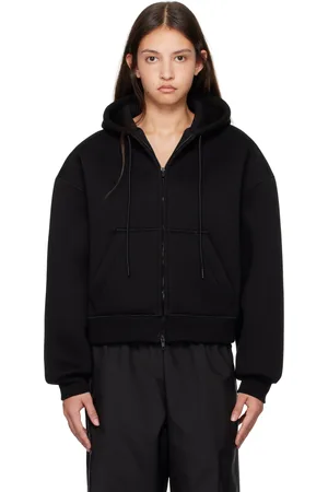 WARDROBE.NYC Black Bonded Zip Hoodie