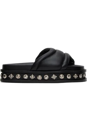 TOGA VIRILIS Black Embellished Sandals