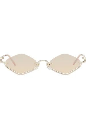 Gucci Gold Geometric Sunglasses
