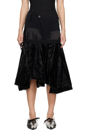 OTTOLINGER Black Layered Balloon Midi Skirt
