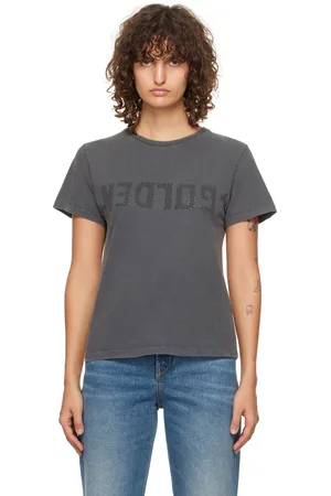 Golden Goose Gray Distressed Slim-Fit T-shirt