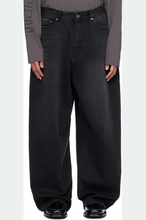 We11 Done Black Washed Jeans