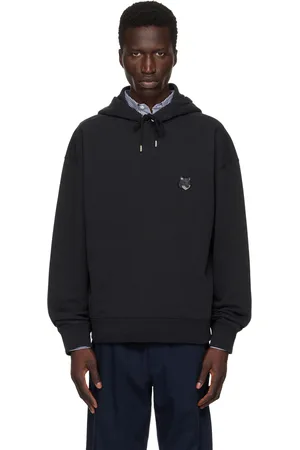 Maison Kitsuné Black Bold Fox Head Hoodie