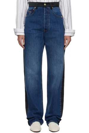 WALES BONNER Blue & Black Echo Jeans