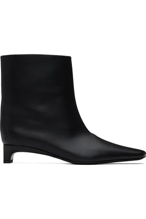Loulou de Saison Black Celine Leather Ankle Boots