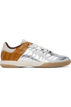 WALES BONNER Silver & Brown adidas Originals Edition MN Samba Sneakers