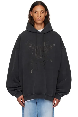 Vetements Black Flying Unicorn Hoodie