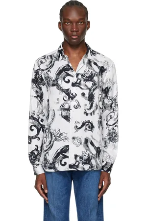VERSACE White Watercolour Shirt