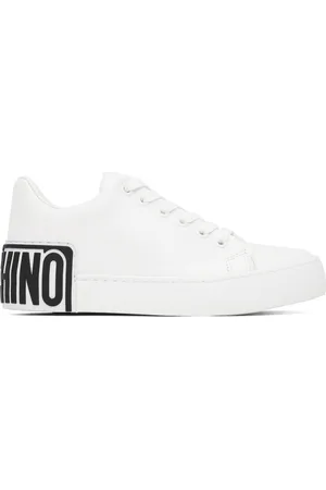 Moschino White Maxi Logo Sneakers