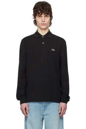 Lacoste Black Classic Fit Long Sleeve Polo
