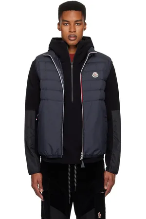 Moncler Navy Rabuons Down Vest