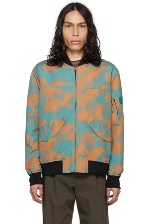 Paul Smith Blue & Orange Graphic Bomber Jacket
