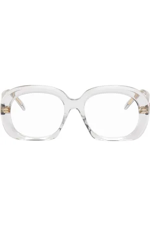 Loewe Transparent Curvy Acetate Glasses