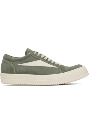 Rick Owens Green Hollywood Vintage Sneakers