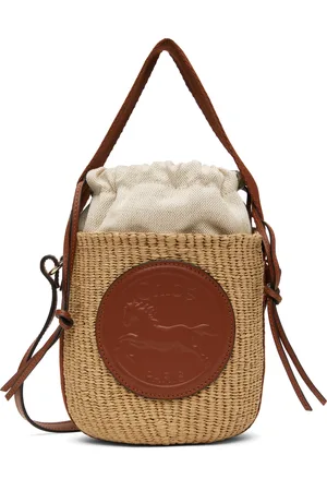 Chloé Beige Small Horse Medal Basket Bag