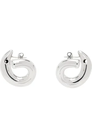Bottega Veneta Silver Sardine Earrings