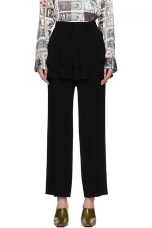 UNDERCOVER Black Ruffle Skirt Trousers