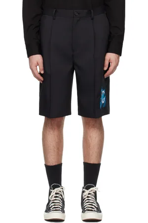 UNDERCOVER Black Appliqué Shorts