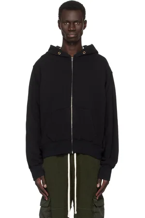 Les Tien Black Heavyweight Zip Hoodie