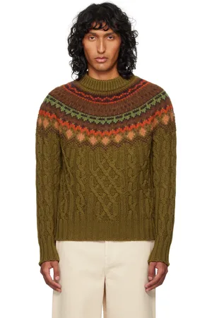 Moncler Khaki Wool Sweater