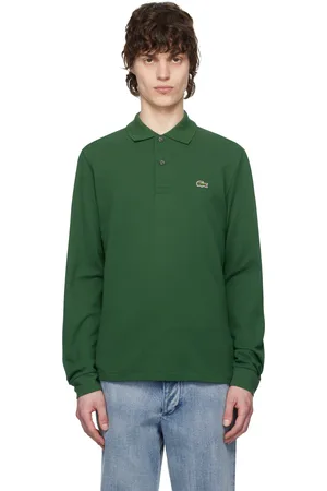 Lacoste Green Classic Fit Long Sleeve Polo