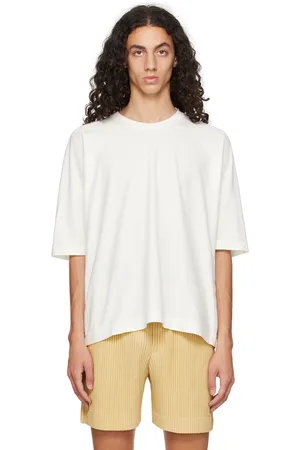 Issey Miyake White Release-T Basic T-Shirt
