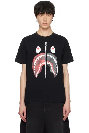 BAPE Black Color Camo Separate Shark T-shirt