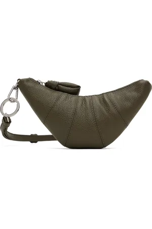 LEMAIRE Khaki Crossbody Croissant Coin Pouch