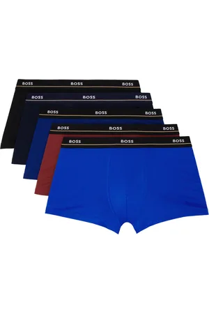 HUGO BOSS Five-Pack Multicolor Jacquard-Logo Boxer Briefs