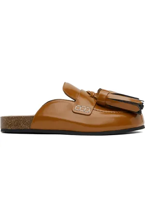 J.W.Anderson Tan Tassel Leather Loafers