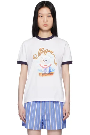 Msgm White Printed T-shirt