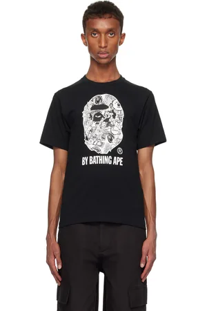 BAPE Black Comic Art Ape Head T-shirt
