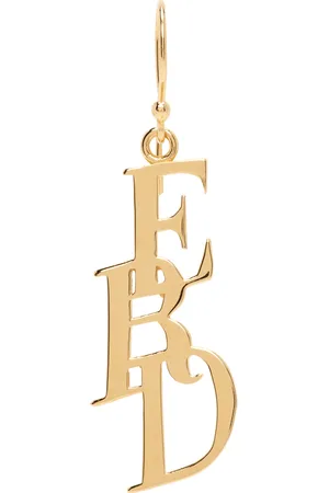 ENFANTS RICHES DEPRIMES Gold Small Monogram Single Earring