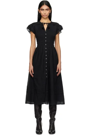 SEA Black Nomi S/S Midi Dress