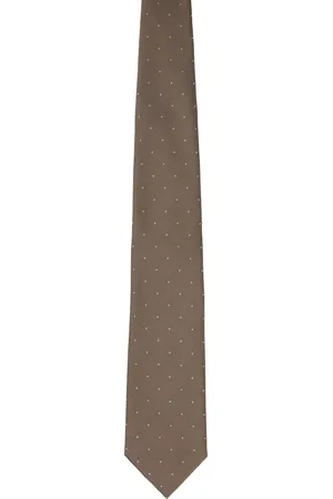 Tom Ford Brown Polka Dot Tie
