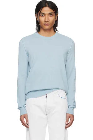 Maison Margiela Blue Crewneck Sweater