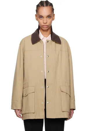 DUNST Beige Vintage Work Half Jacket